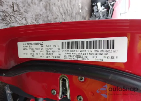 2010 Dodge Ram 1500 St из США, поврежденный, VIN 1D7RV1GP7AS232012